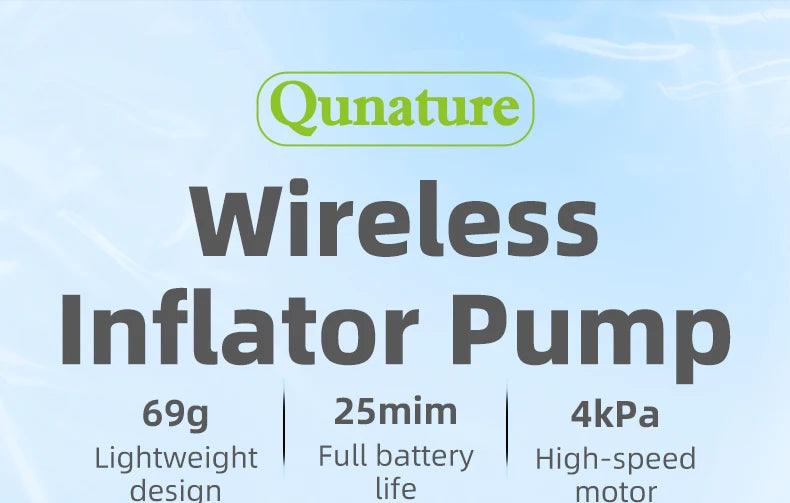 Qunature Electronic Wireless Inflator Pump Air Compressor Portable Outdoor Camping Tools Inflation Pump Cushions Sleeping Mat