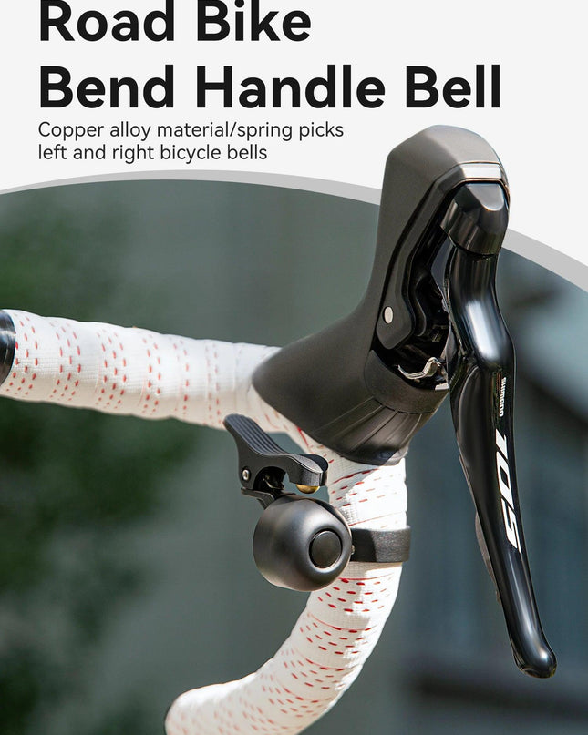 ROCKBROS Bicycle Bell for Road Bike Ring Crisp Sound Warning Alarm Bike Handlebar Copper Alloy Ring Horn Safety Cycling