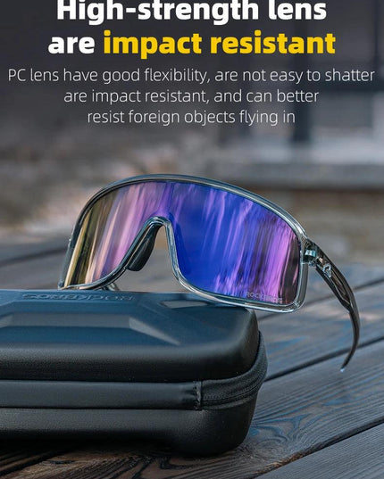 ROCKBROS Cycling Glasses Outdoor Bike Sunglasses UV400 Eyewear Sports Eye Protection Windproof Riding Big Frame Polarized Glasse
