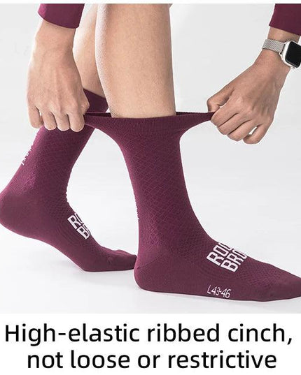 ROCKBROS ROAD TO SKY Professional Sport Socks Breathable Cycling Socks MTB Road Bike Socks High Elastic Shock Absorbing A pair