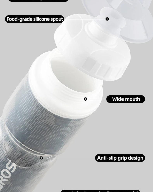 ROCKBROS Cycling Insulated Water Bottle 750ml PP5 Material Outdoor Sports Fitness Running Riding Camping Hiking Portable Kettle