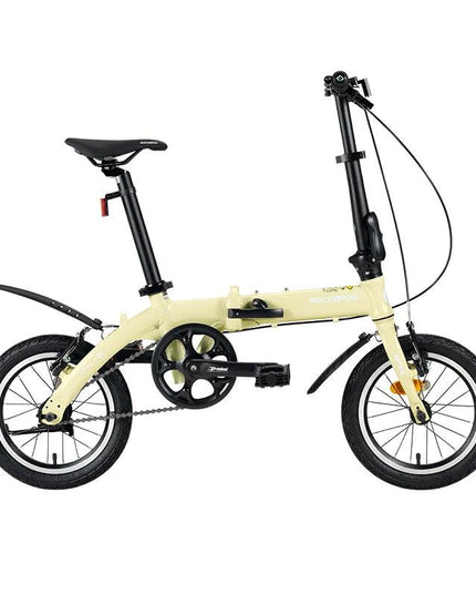 ROCKBROS Portable Folding Bike 14 inch Aluminium Alloy Bike Frame V Brake Lightweight Adult Folding Bicycle