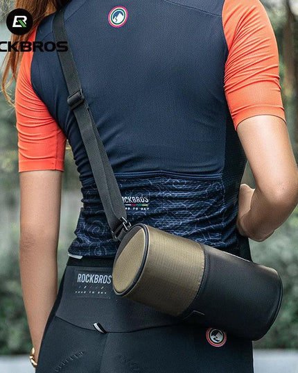 ROCKBROS Bicycle Bag Reflective Handlebar Bag Capacity Storage Multifunctional Portable 1.7L Shoulder Bag Front Bag Accessories