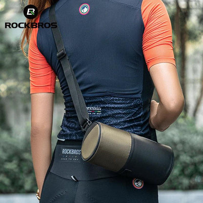 ROCKBROS Bicycle Bag Reflective Handlebar Bag Capacity Storage Multifunctional Portable 1.7L Shoulder Bag Front Bag Accessories