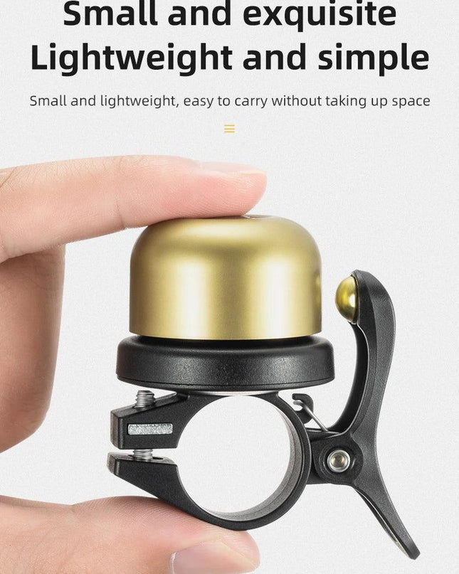 ROCKBROS Bicycle Bell Classical Stainless Bike Bell Loud Horn Cycling Handlebar Bell Portable Alarm Safety Bicycle Accessories