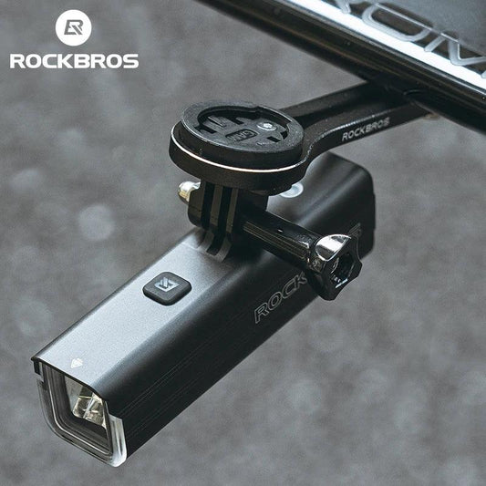 ROCKBROS Bike Light 1500LM/1000LM Aluminum Alloy Type-C Charging Smart Front Lights Hanging Version LED Lamp Cycling Headlights