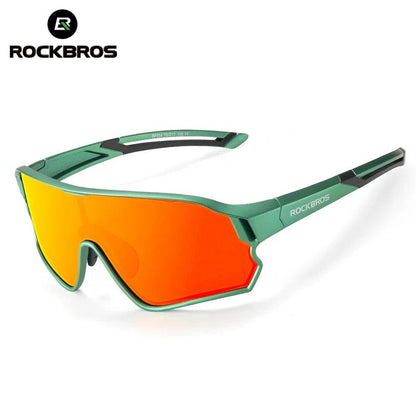 ROCKBROS Children's Cycling Glasses Polarised Sunglasses TR90 Flexible Frame for Boys Girls UV400 Protective Glasses Sports