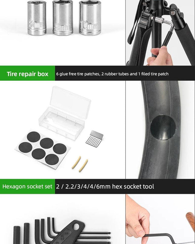 ROCKBROS Bicycle Tools Sets Box Cycling Tools Professional Bike Multifunction Bicycle Repair Tools Key Set Cycling Tools