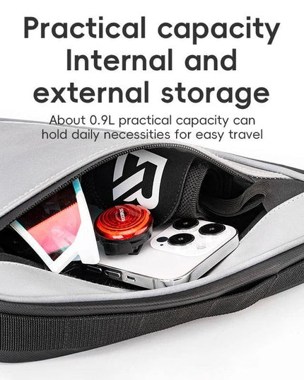 ROCKBROS Bicycle Bag Portable Triangle Bag Reflective Bike Tube Bag Cycling Frame Bag Outdoor Sports Bike Pannier Accessories
