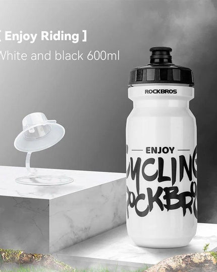 ROCKBROS Sports Water Bottle 600ml Leak-proof  PP5 Food-grade Material Sports Bottle Bicycle Lockable Cycling Water Kettle