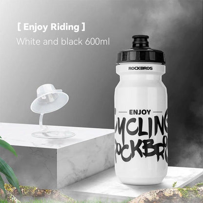 ROCKBROS Sports Water Bottle 600ml Leak-proof  PP5 Food-grade Material Sports Bottle Bicycle Lockable Cycling Water Kettle