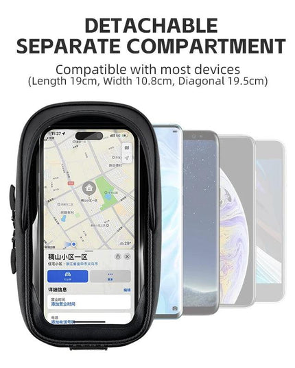 ROCKBROS Bicycle Bag Shockproof Touchscreen Top Tube Bags EVA Hard Shell Front Frame Phone Case Bike Bag Cycling Accessories