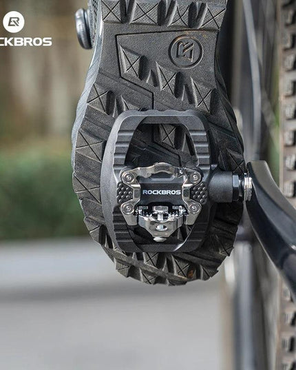 ROCKBROS MTB Bicycle Pedals 2 In 1 Flat/Lock Pedal Mountain Bike Non-Slip Labor Saving Nylon Pedals Waterproof Sealed Bearing