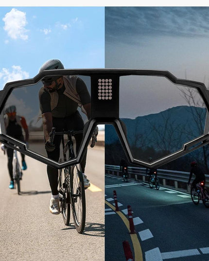 ROCKBROS Sunglasses Polarized Cycling Glasses Electronic Color Change Glasses UV400 Safety Bike Bicycle Eyewear Sports Goggles