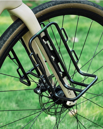 ROCKBROS Bicycle Front Fork Shelf With Bike Fork Bag MTB Road Cycling Racks Load Bearing Luggage 2.7LPortable Bike Bag Accessory