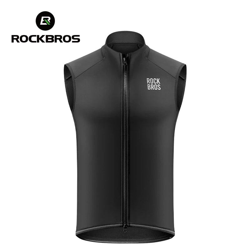 ROCKBROS Winter Cycling Vest Lightweight Windproof Fleece Warm Vest for Men Women Outdoor Sports Thermal Clothing Runring ﻿