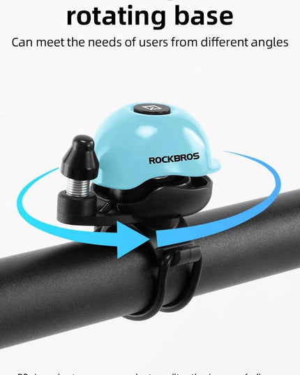 ROCKBROS Creative Bicycle Bell 80DB Copper Alloy Nylon Base Mini Cap Bike Bell for MTB Road Bike Ultra-Light Bicycle Accessories