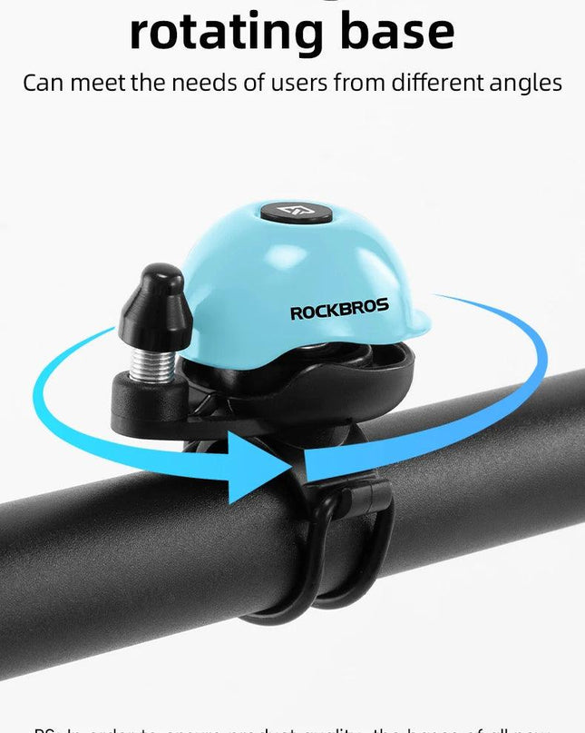 ROCKBROS Creative Bicycle Bell 80DB Copper Alloy Nylon Base Mini Cap Bike Bell for MTB Road Bike Ultra-Light Bicycle Accessories