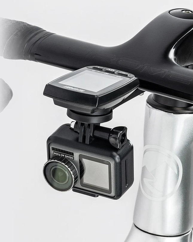 ROCKBROS Nylon Bicycle Speedometer Holder Integrated Handlebar Mount for Gopro Mount Bike Computer Stopwatch Light Mount