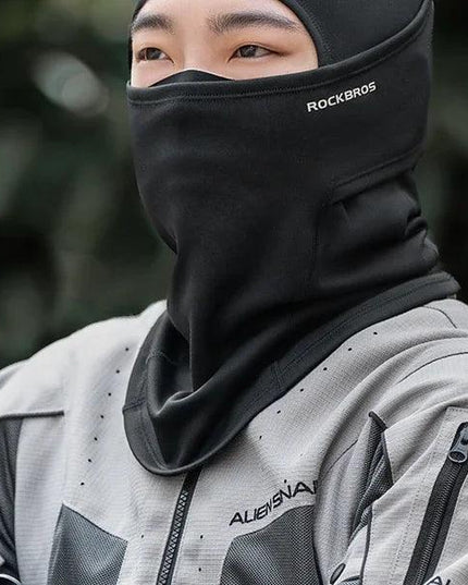 ROCKBROS Winter Windproof Warm Fleece Mask Balaclava Face Mask Men Soft High Elasticity Cycling Ski Fishing Mask Outdoor Sports
