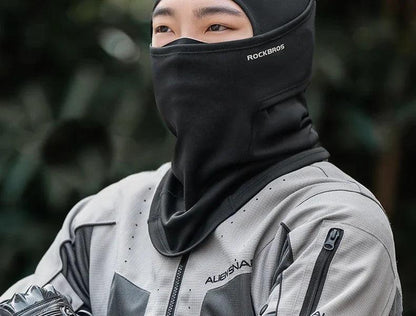 ROCKBROS Winter Windproof Warm Fleece Mask Balaclava Face Mask Men Soft High Elasticity Cycling Ski Fishing Mask Outdoor Sports