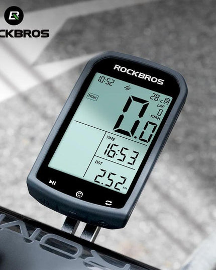 ROCKBROS  Bicycle Computer GPS 5.0 ANT Bluetooth Waterproof Wireless Cyclocomputer Speedometer Bike Stopwatch Bike Accessories