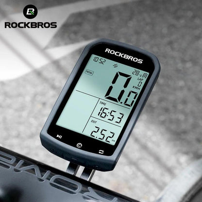 ROCKBROS  Bicycle Computer GPS 5.0 ANT Bluetooth Waterproof Wireless Cyclocomputer Speedometer Bike Stopwatch Bike Accessories