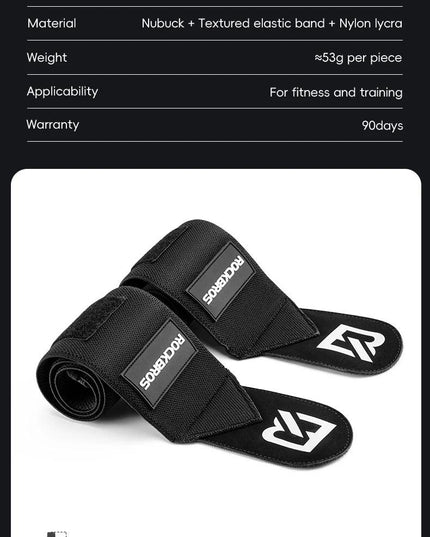 ROCKBROS Fitness Wrist Wraps Gym Adjustable Wrist Bandages Protector Wrist Support Sports Fitness Wrist Protection Sleeve A Pair