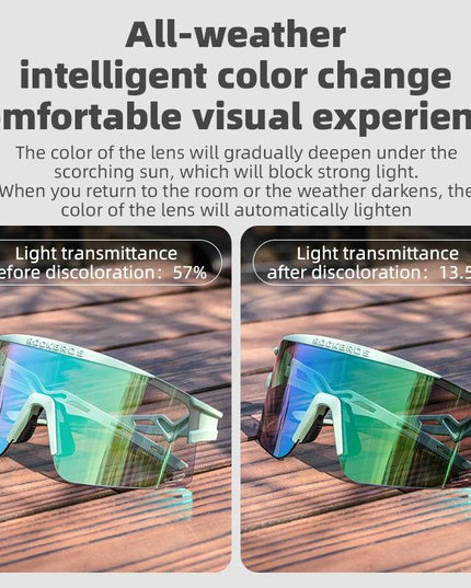 ROCKBROS New Cycling Glasses Ultralight Photochromic Anti-Fog Cycling Sunglasses MTB Road Outdoor Sports UV Protection Goggles ﻿