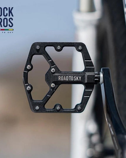 ROCKBROS ROAD TO SKY Cycling Pedals CNC Aluminum Alloy 3 Bearings Structure MTB Bike Pedals High Quality Bike Pedals Accessories