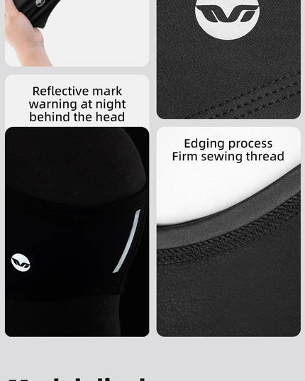ROCKBROS Fleece Ear Warmer Sports Headband Windproof Warm Headwear Earmuffs Outdoor Riding Skiing Ear Warmers High Elasticity