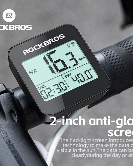 ROCKBROS Bike Computer GPS Speedometer Road Bike MTB Waterproof Automatic Digital Stopwatch Cycling Odometer Cycling Computer