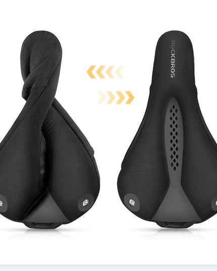 ROCKBROS Bicycle Saddle Cover MTB  With Rear Light Road Bike Seat Saddle Breathable Comfortable Cushion Cycling Saddle Cover