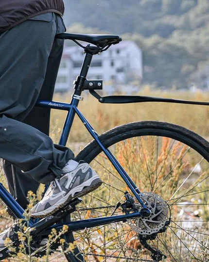 ROCKBROS Bicycle Mudguard With Taillight Quick Release Road Bike Mudguard PP Aluminum Alloy  Support Fender Adjustable Parts