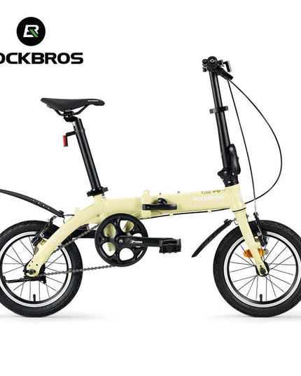 ROCKBROS Portable Folding Bike 14 inch Aluminium Alloy Bike Frame V Brake Lightweight Adult Folding Bicycle