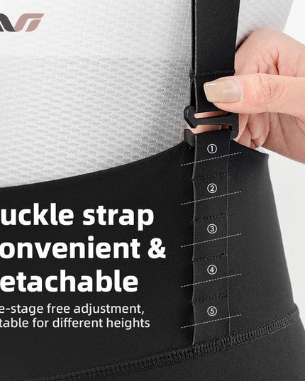 ROCKBROS TVI Women's Detachable Cycling Bib Pants Autumn Winter Warm Tights Bicycle Trousers Shock Absorption Pad For MTB Road ﻿