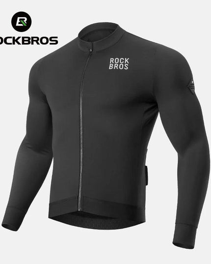 ROCKBROS Winter Cycling Jacket Fleece Warm Winter Thickened Long Sleeved Trousers Suit Cycling Outdoor Sportswear Ciclismo