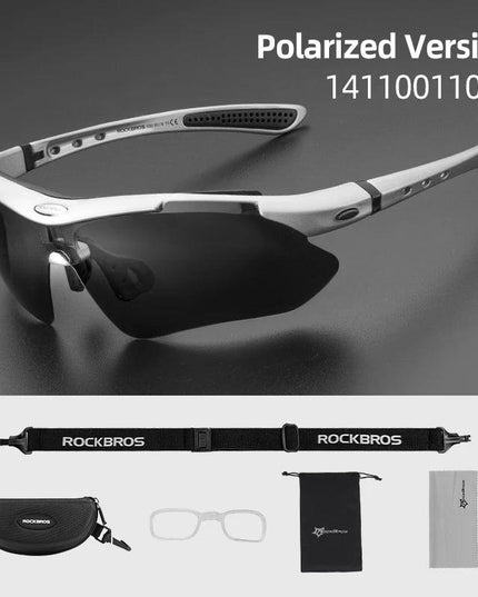 ROCKBROS Polarized Glasses UV Protection Goggles Eyewear Photochromic Bicycle Sunglasses Motorcycle Sports Outdoor Glasses