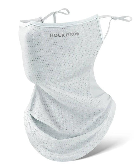 ROCKBROS Summer Ice Silk Mask Anti-UV Quick-drying Face Cover Sunscreen Bandana Breathable Neck Protection Hanging Ear Scarf