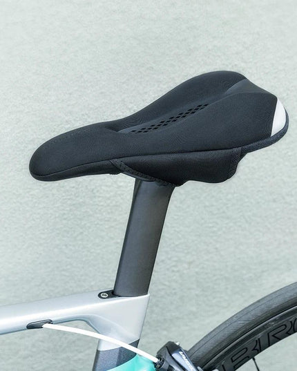 ROCKBROS Bicycle Saddle Cover MTB  With Rear Light Road Bike Seat Saddle Breathable Comfortable Cushion Cycling Saddle Cover