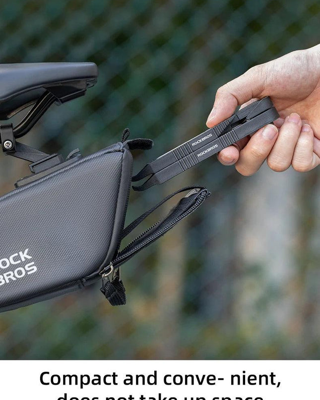 ROCKBROS Bicycle Wrench Set High Strength Multifunctional Portable Bicycle Tire Levers Ratchet Wrench Kit Bike Tire Prying Rod