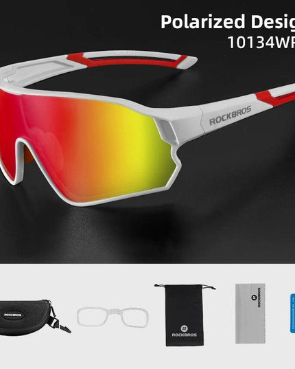 ROCKBROS Bicycle Polarized Glasses UV400 Sport Cycling Glasses Mtb Mountain Bike Eyewear Sunglasses Outdoor Running Goggles