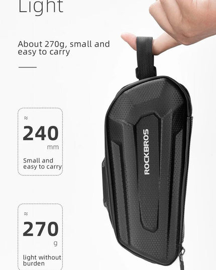 ROCKBROS1.7L Bicycle Bag Waterproof Rear Large Capatity Quick Release Seatpost Shockproof Double Zipper Rear Bag Accessories