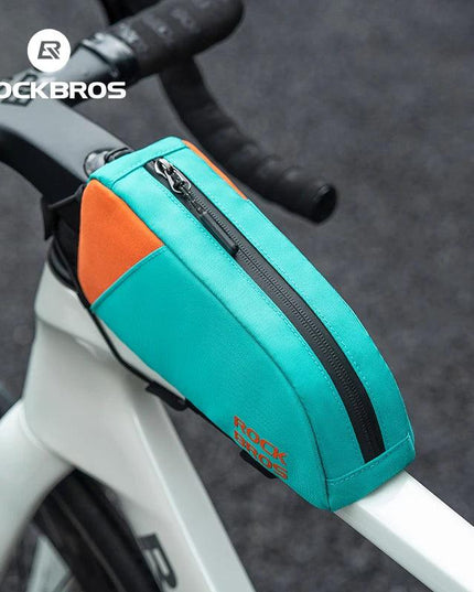ROCKBROS Bicycle Bag Ultralight Top Front Tube Frame  Bag Large Capacity Reflective Portable Bike Bag Cycling Pannier Bag