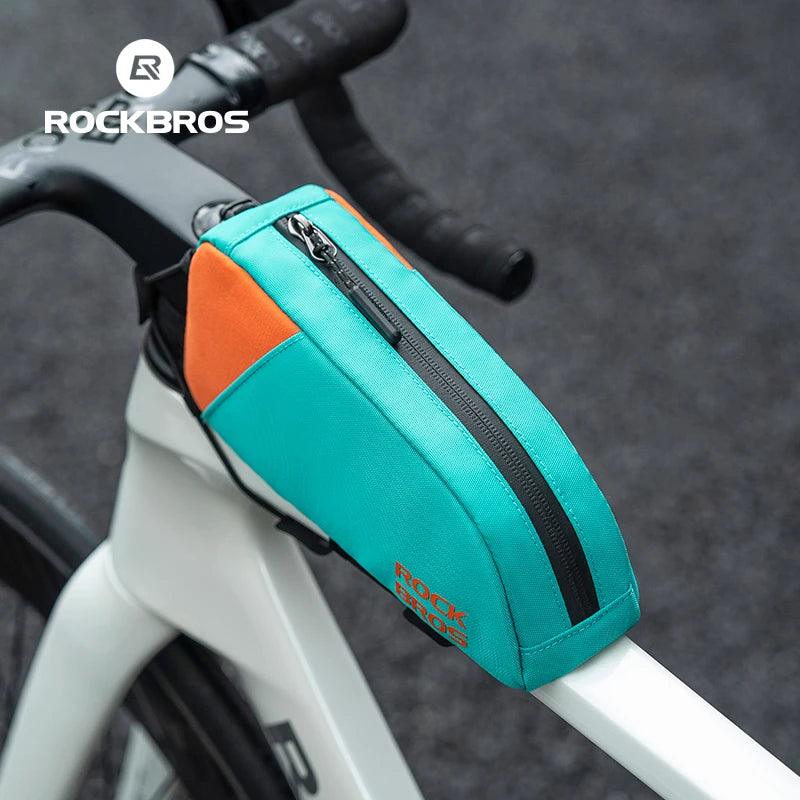 ROCKBROS Bicycle Bag Ultralight Top Front Tube Frame  Bag Large Capacity Reflective Portable Bike Bag Cycling Pannier Bag