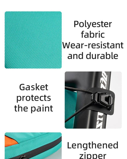 ROCKBROS Bicycle Bag Set Waterproof Combo Bag Front Bag Triangle Tube Bag Polyester Portable Bottle Bag Long-Distance Travel Bag