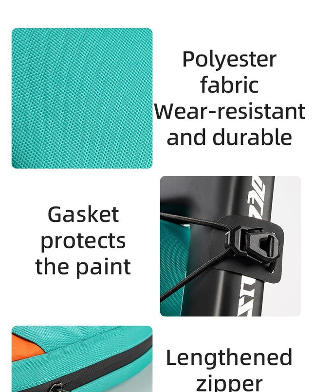 ROCKBROS Bicycle Bag Set Waterproof Combo Bag Front Bag Triangle Tube Bag Polyester Portable Bottle Bag Long-Distance Travel Bag