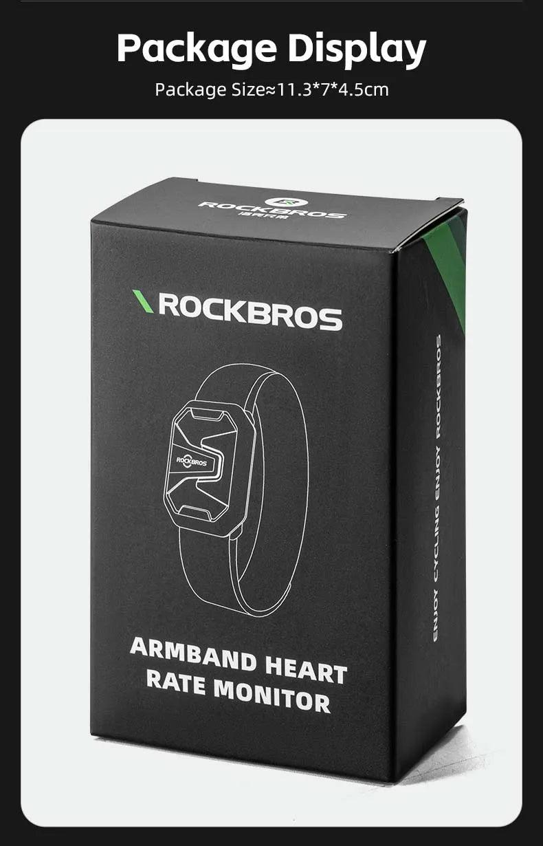 ROCKBROS Heart Rate Strap AND Bluetooth Chest Strap Arm Wrist Strap Training Heart Rate Monitor Magnetic Charging Technology