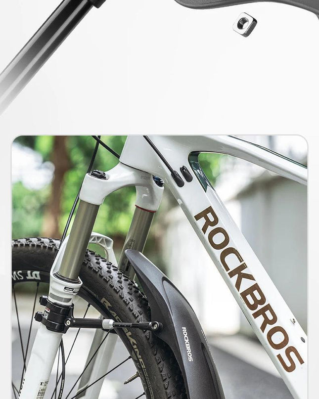 ROCKBROS Mountain Bike Mudguard Widen Quick Release 26-29 Inch  Durable lnnovative Installation Fender Bicycle Accessaries