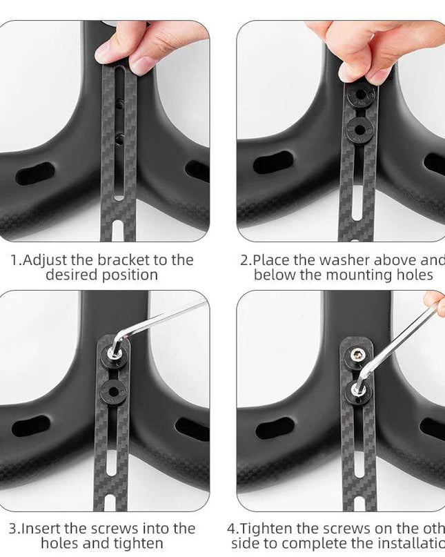 ROCKBROS Bike Computer Holder Carbon fiber For Garmin Bryton GoPro Camera Light Stand Cycling Computer Mount Extension Bracket